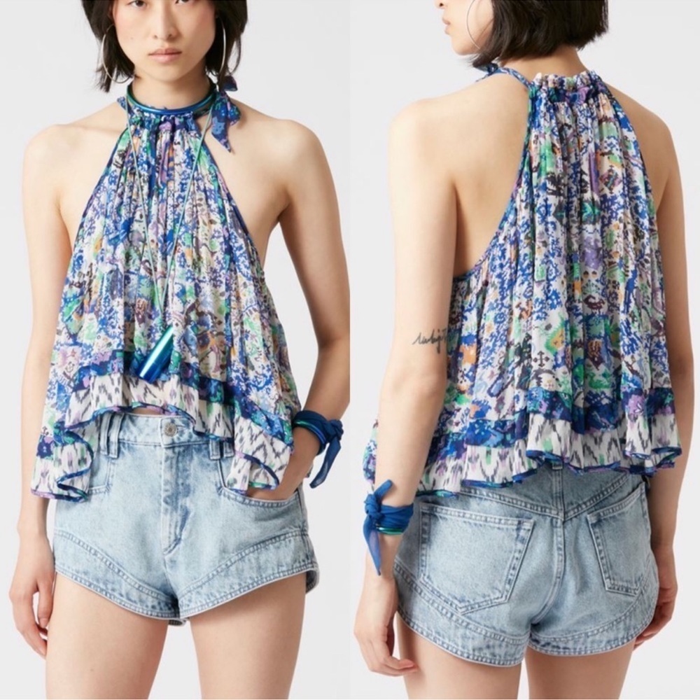 Isabel Marant VIOLINE CHIFFON TOP